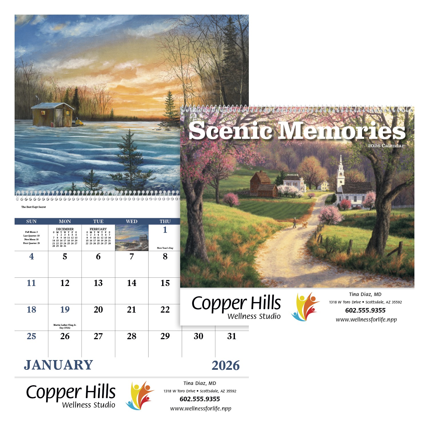 Good Value™ Scenic Memories - Spiral Calendar 2