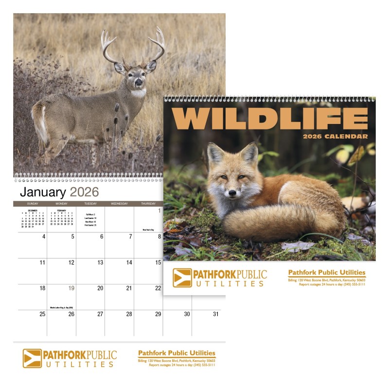 HotLine® Products Wildlife Appointment Calendar - Spiral 2 HotLine® Products Wildlife Appointment Calendar - Spiral 2