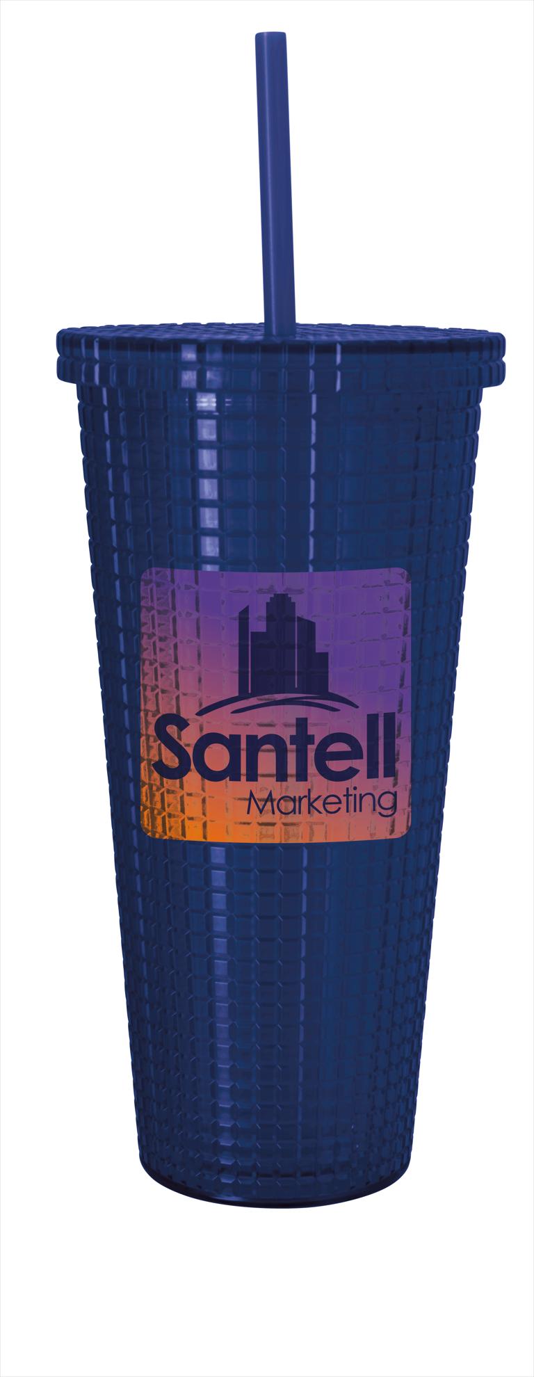 Good Value™ Square-Pattern Double-Wall Tumbler - 23 oz. 2