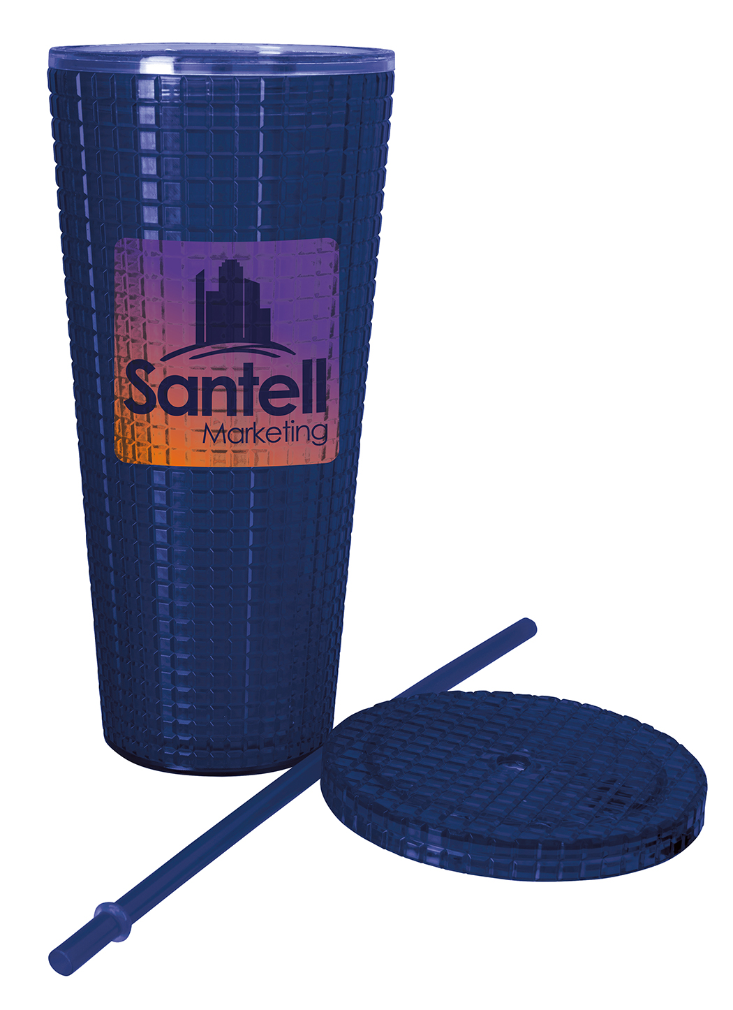 Good Value™ Square-Pattern Double-Wall Tumbler - 23 oz. 2