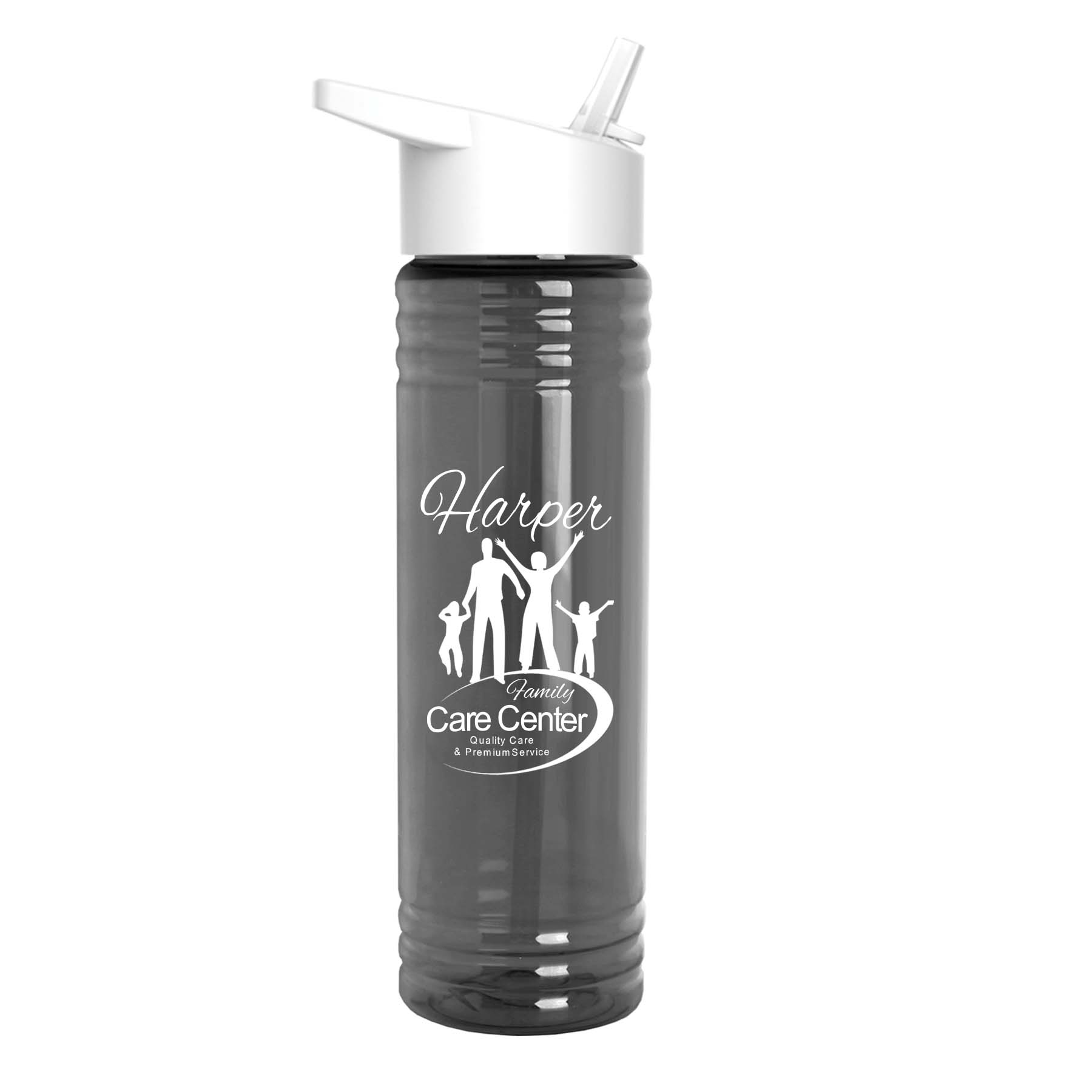 Garyline® Slim Fit Bottle with Flip-Straw Lid - 24 oz. 2