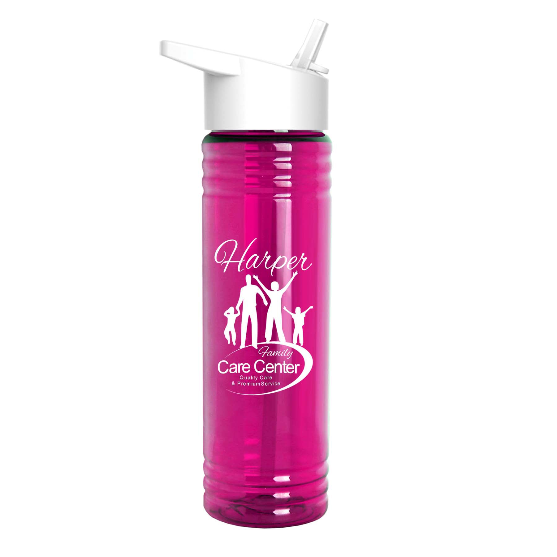 Garyline® Slim Fit Bottle with Flip-Straw Lid - 24 oz. 2