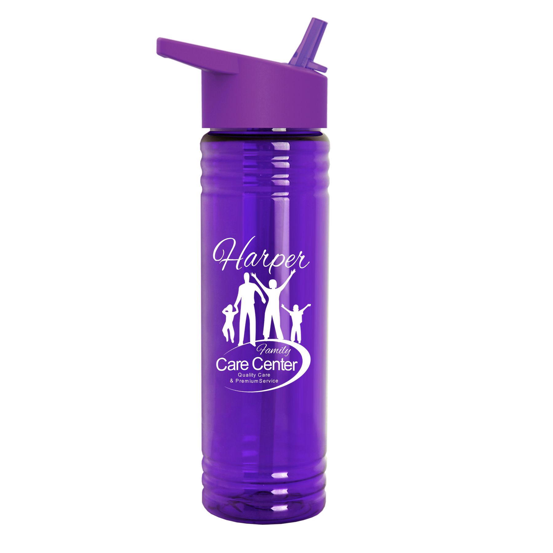 Garyline® Slim Fit Bottle with Flip-Straw Lid - 24 oz. 2