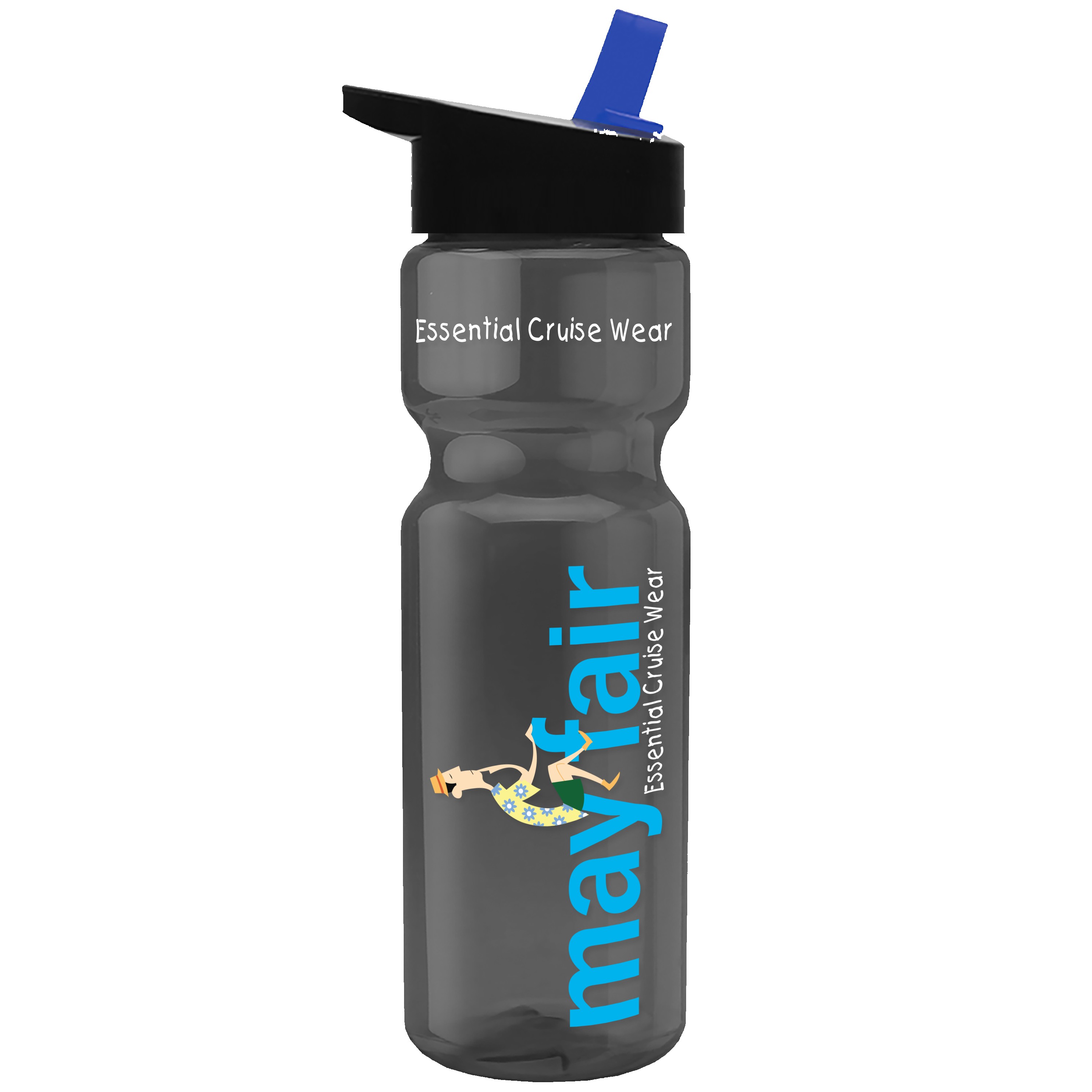 Garyline® Champ Recycled Bottle with Flip-Straw Lid - 28 oz. 2
