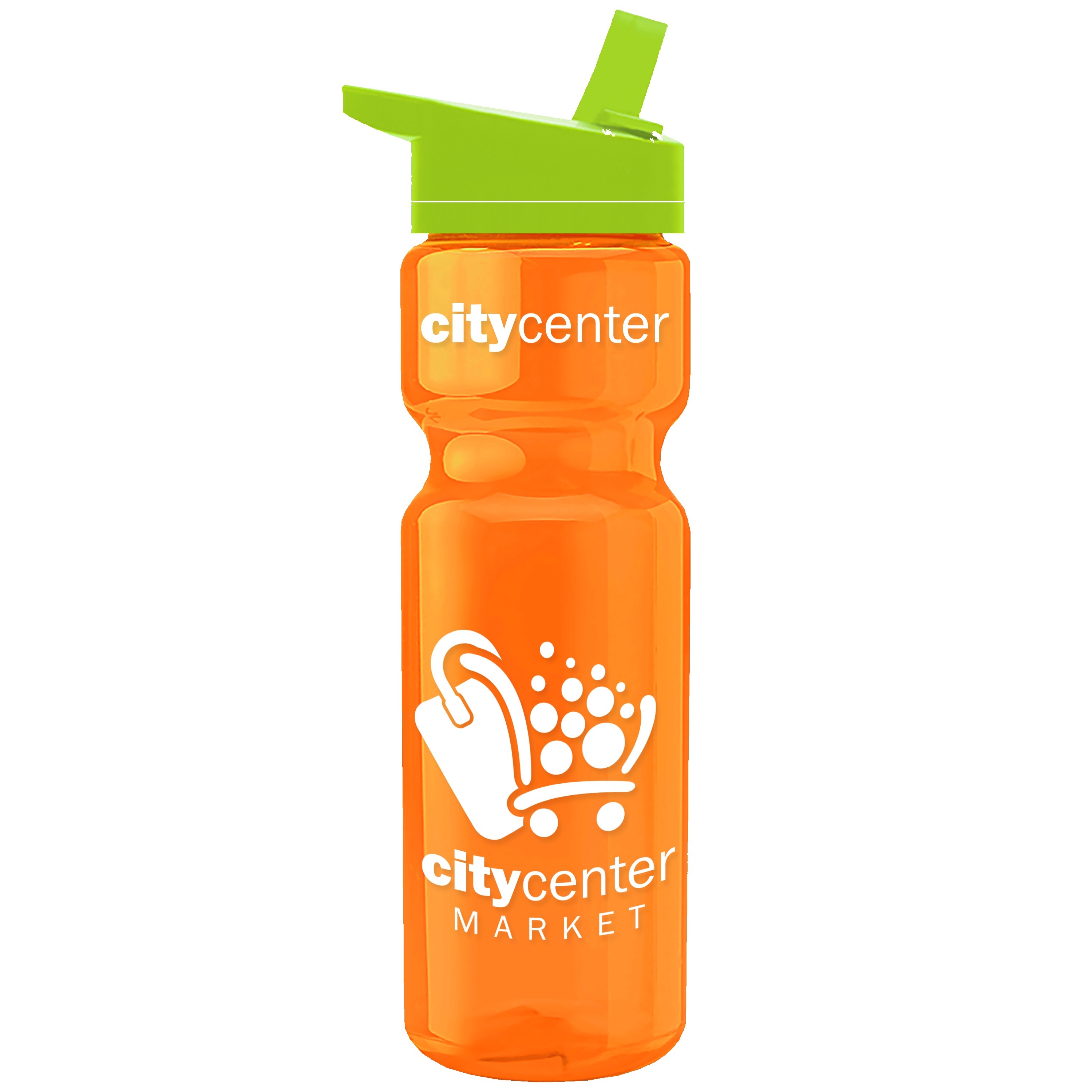 Garyline® Champ Recycled Bottle with Flip-Straw Lid - 28 oz. 2