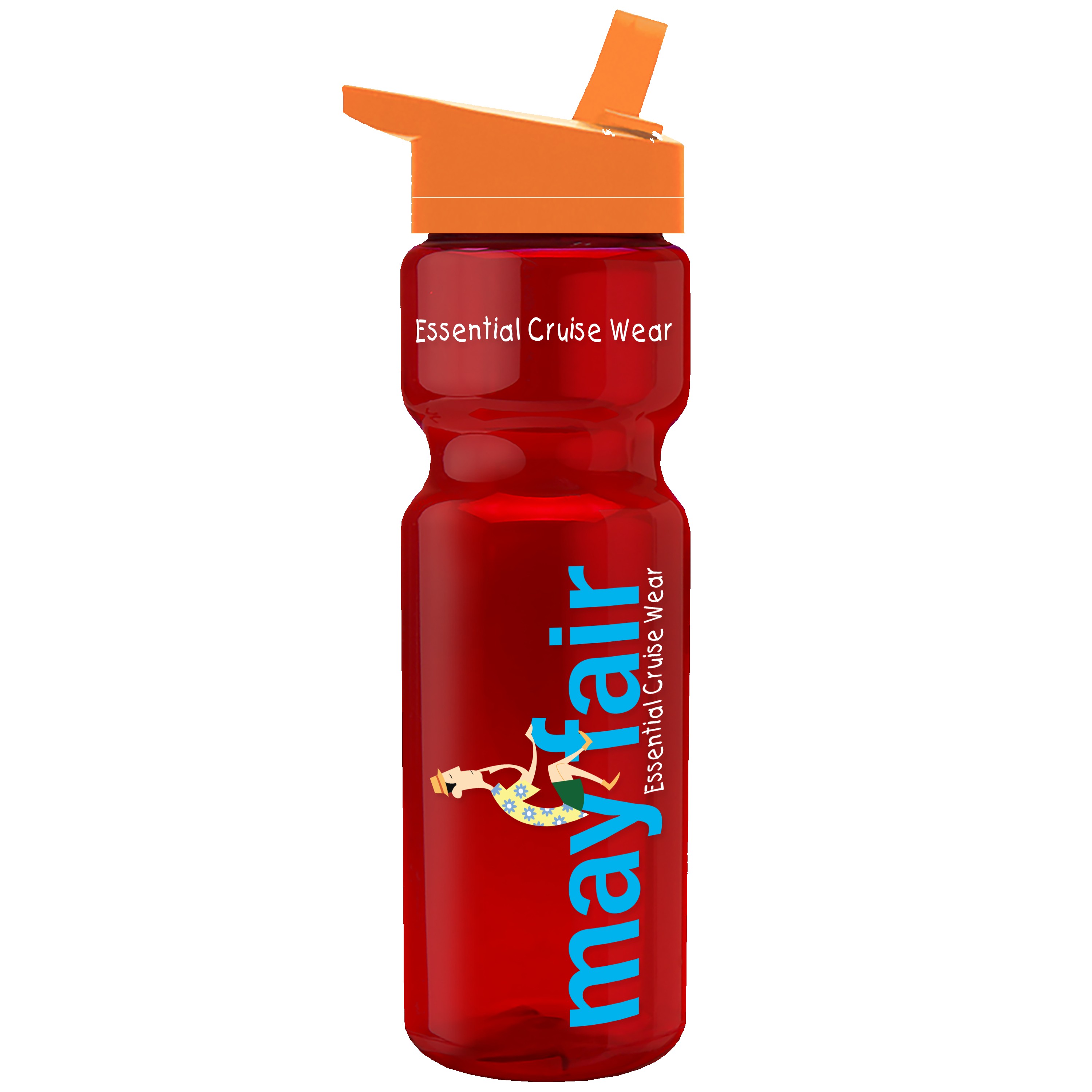 Garyline® Champ Recycled Bottle with Flip-Straw Lid - 28 oz. 2