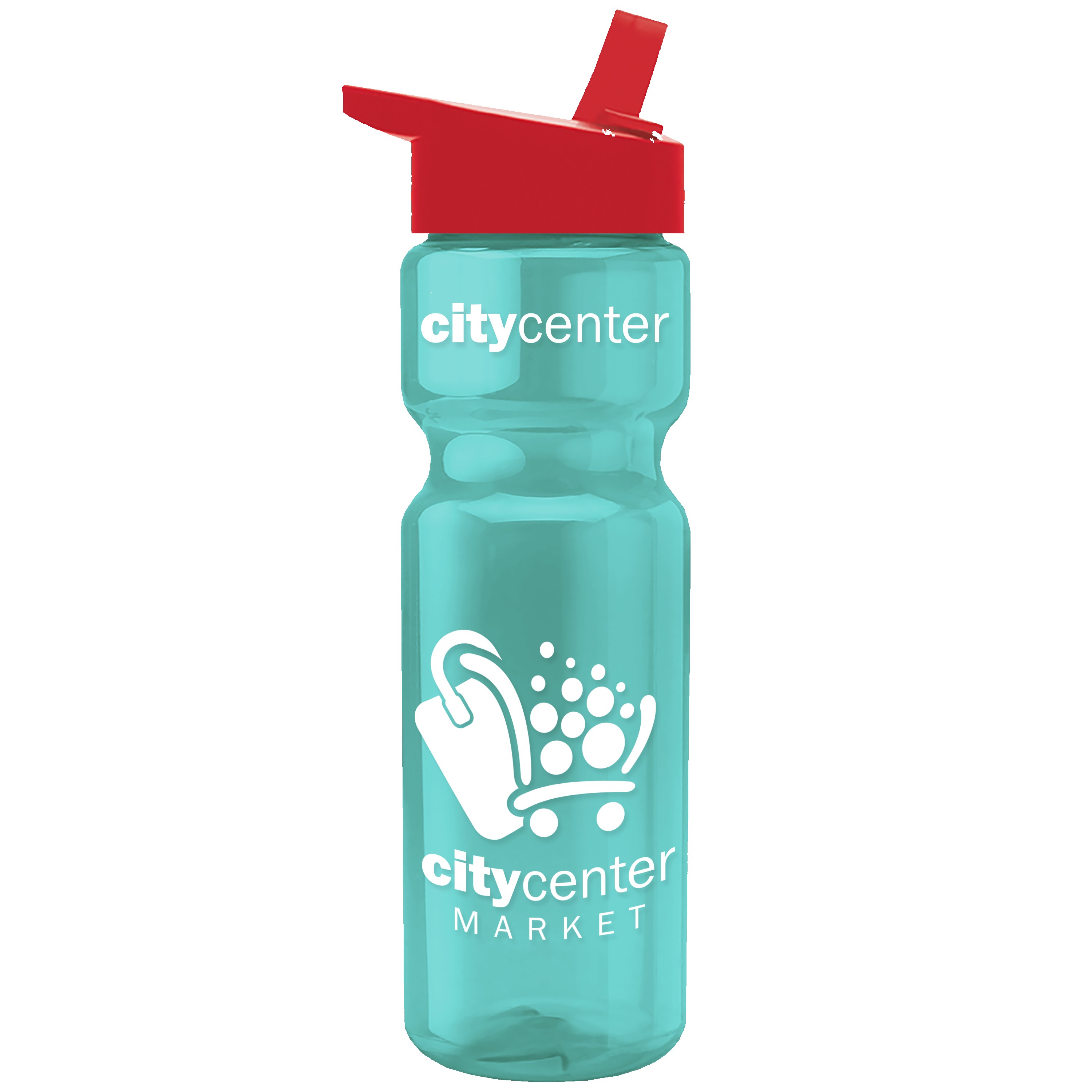 Garyline® Champ Recycled Bottle with Flip-Straw Lid - 28 oz. 2