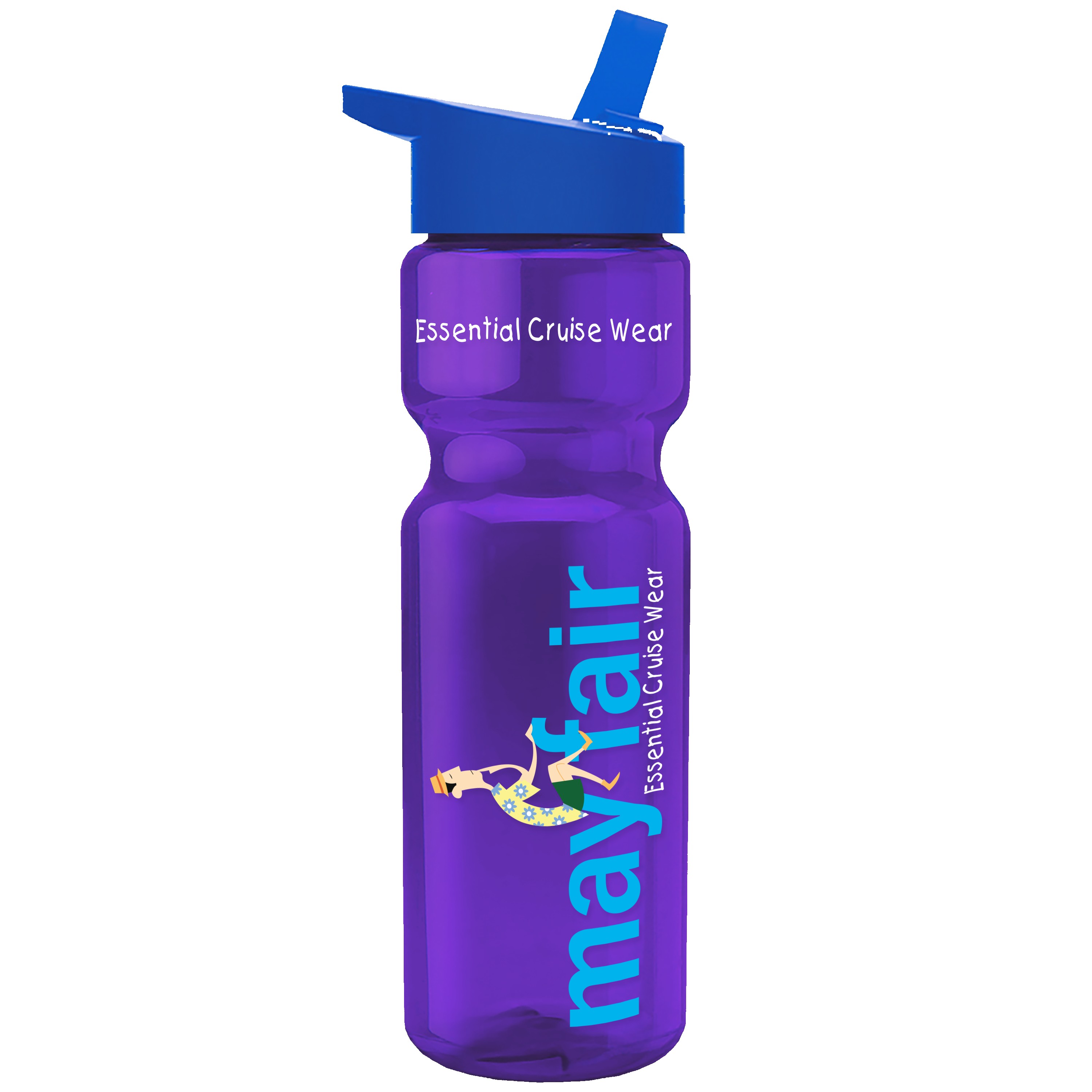 Garyline® Champ Recycled Bottle with Flip-Straw Lid - 28 oz. 2