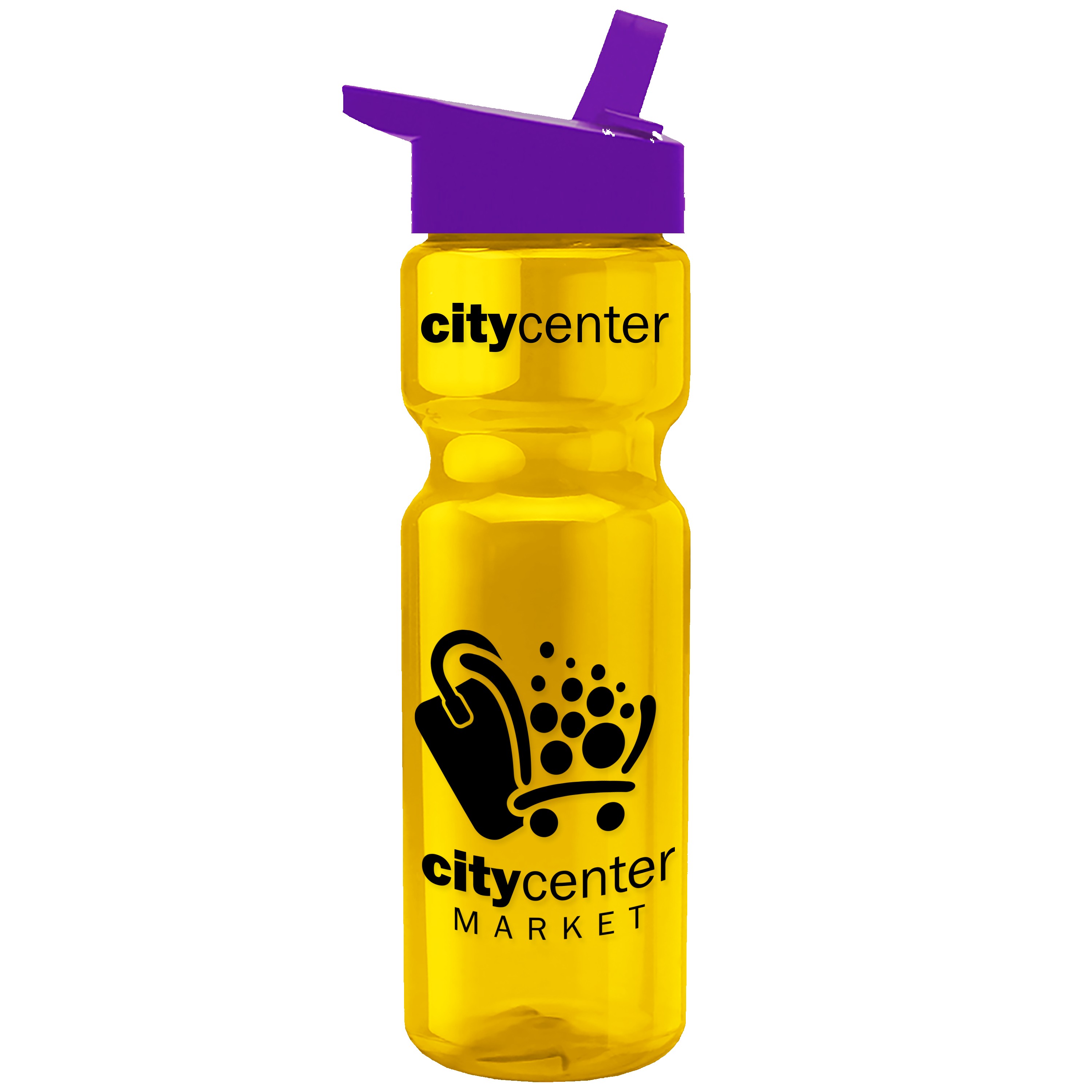 Garyline® Champ Recycled Bottle with Flip-Straw Lid - 28 oz. 2