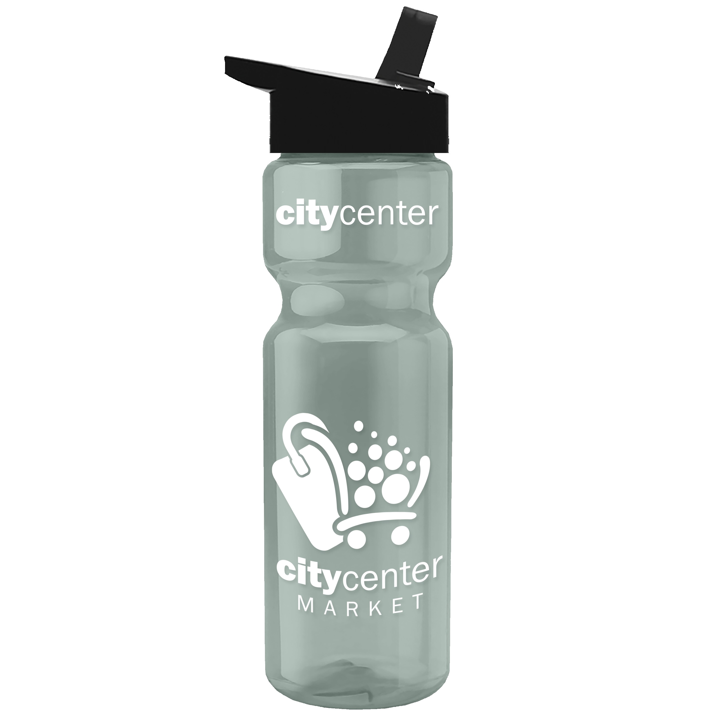 Garyline® Champ Recycled Bottle with Flip-Straw Lid - 28 oz. 2