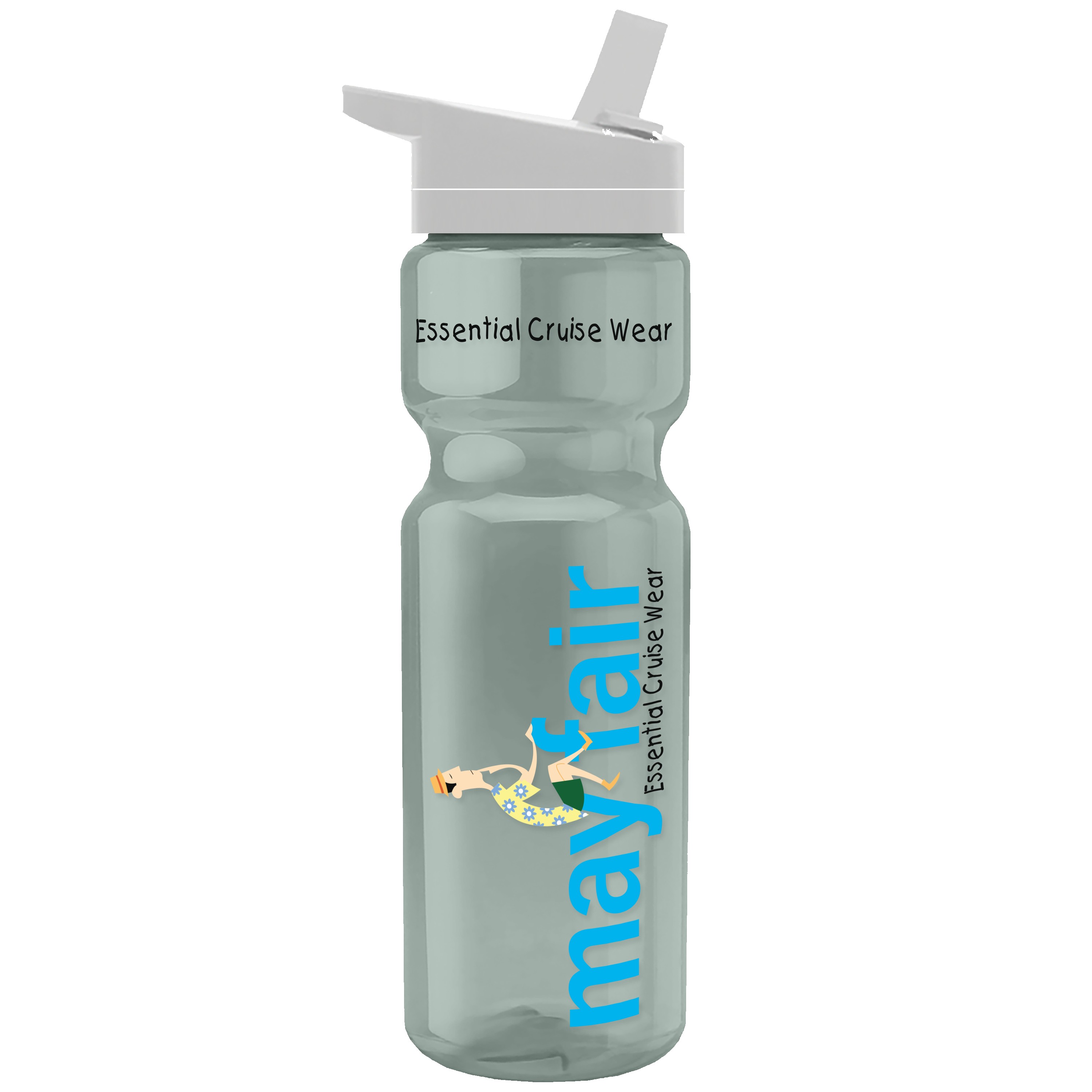 Garyline® Champ Recycled Bottle with Flip-Straw Lid - 28 oz. 2