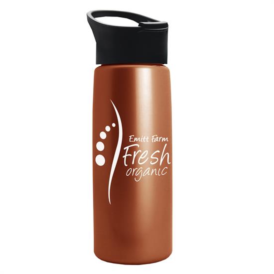 26 Oz. Metallic Flair Bottle w/Pop-Up Sip Lid 1