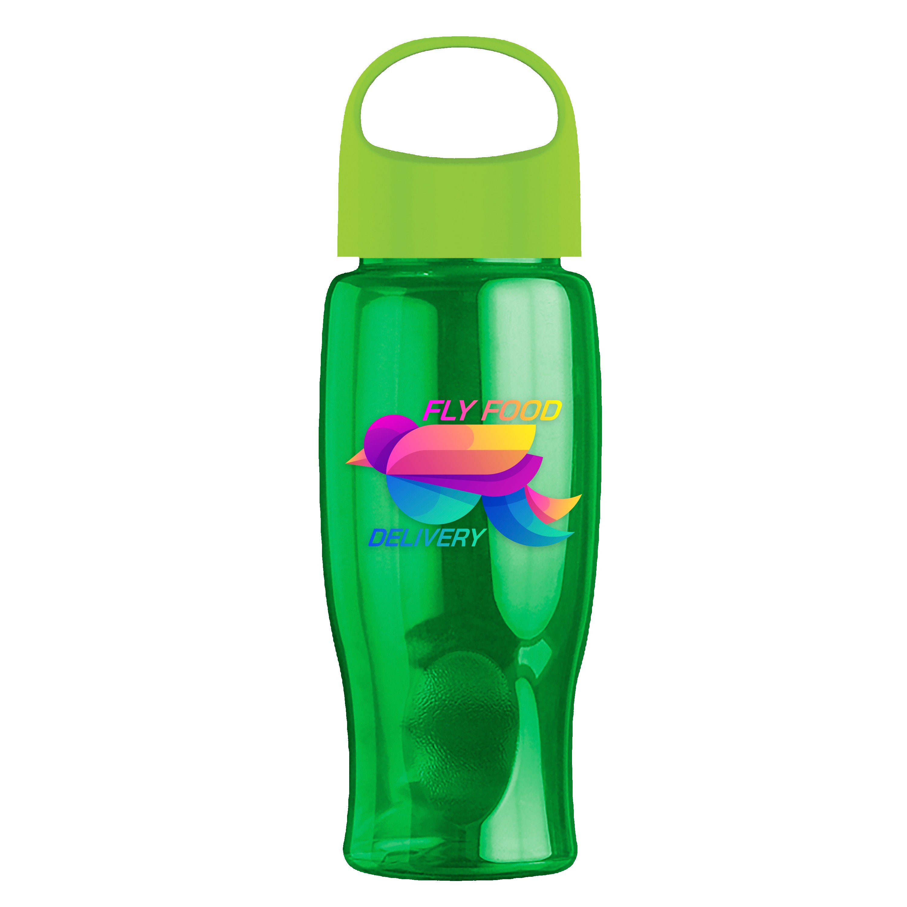 Garyline® Poly+ Bottle with Oval Crest Lid - 27 oz. 2