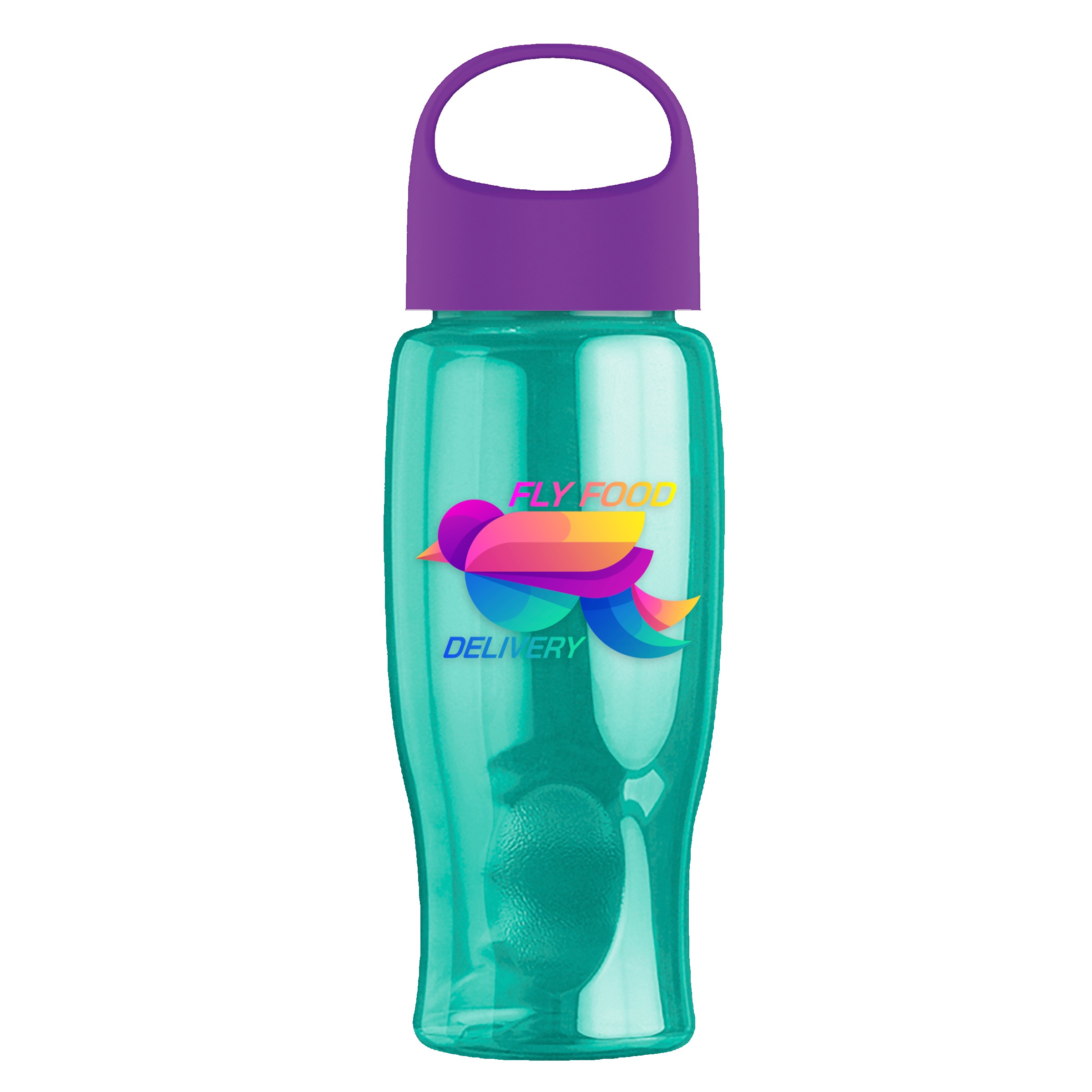 Garyline® Poly+ Bottle with Oval Crest Lid - 27 oz. 2