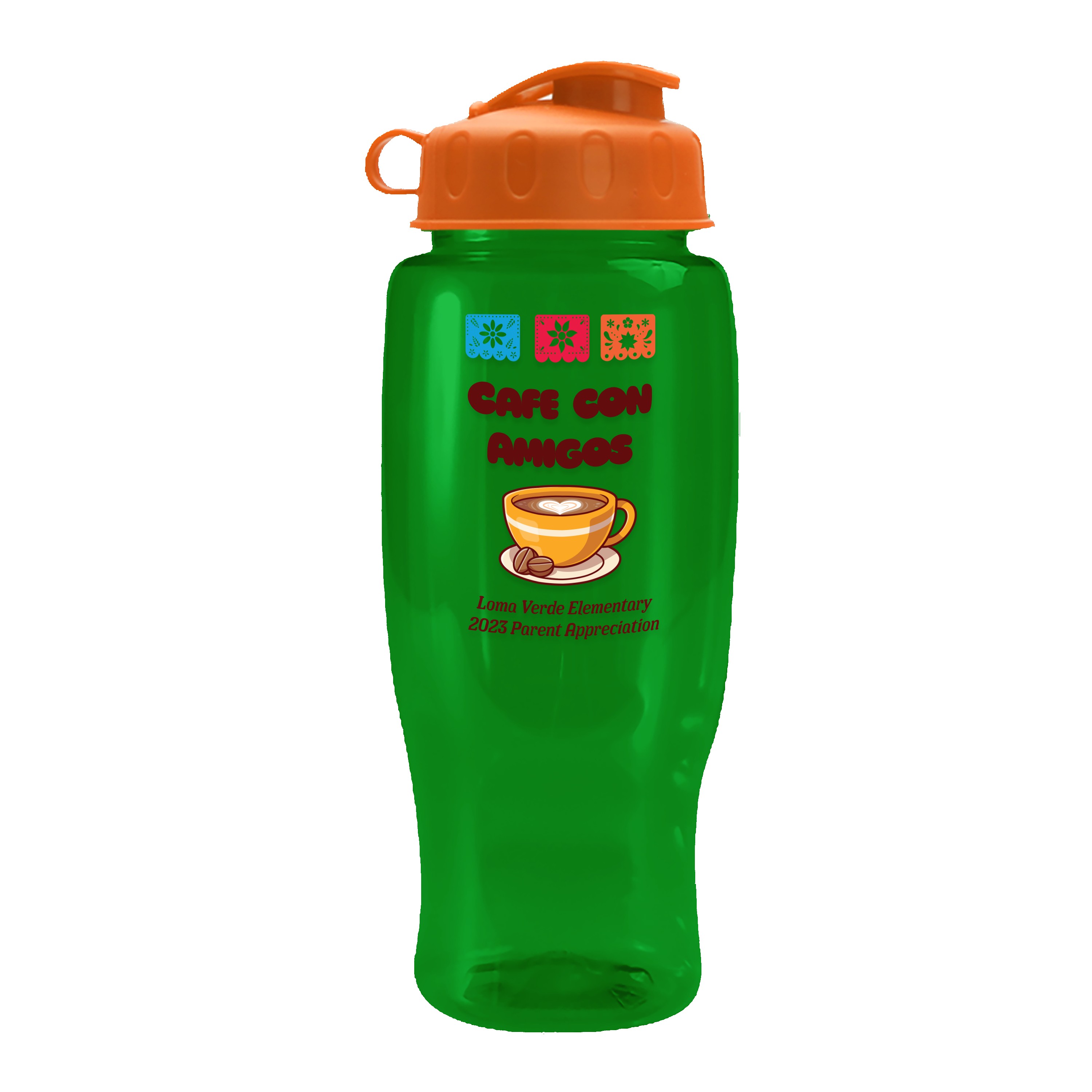 Garyline® Poly+ Recycled Bottle with Flip Lid - 27 oz. 2