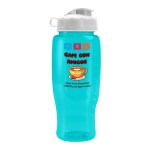 Garyline® Poly+ Recycled Bottle with Flip Lid - 27 oz. - RP27F_translucentteal_bottle_white_lid_full.png Garyline® Poly+ Recycled Bottle with Flip Lid - 27 oz. - RP27F_translucentteal_bottle_white_lid_full.png