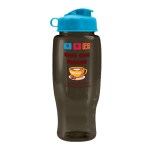 Garyline® Poly+ Recycled Bottle with Flip Lid - 27 oz. - RP27F_smoke_bottle_cyan_lid_full.png Garyline® Poly+ Recycled Bottle with Flip Lid - 27 oz. - RP27F_smoke_bottle_cyan_lid_full.png