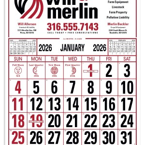 Skinner & Kennedy® Commercial 12-Sheet Calendar 2 Skinner & Kennedy® Commercial 12-Sheet Calendar 2