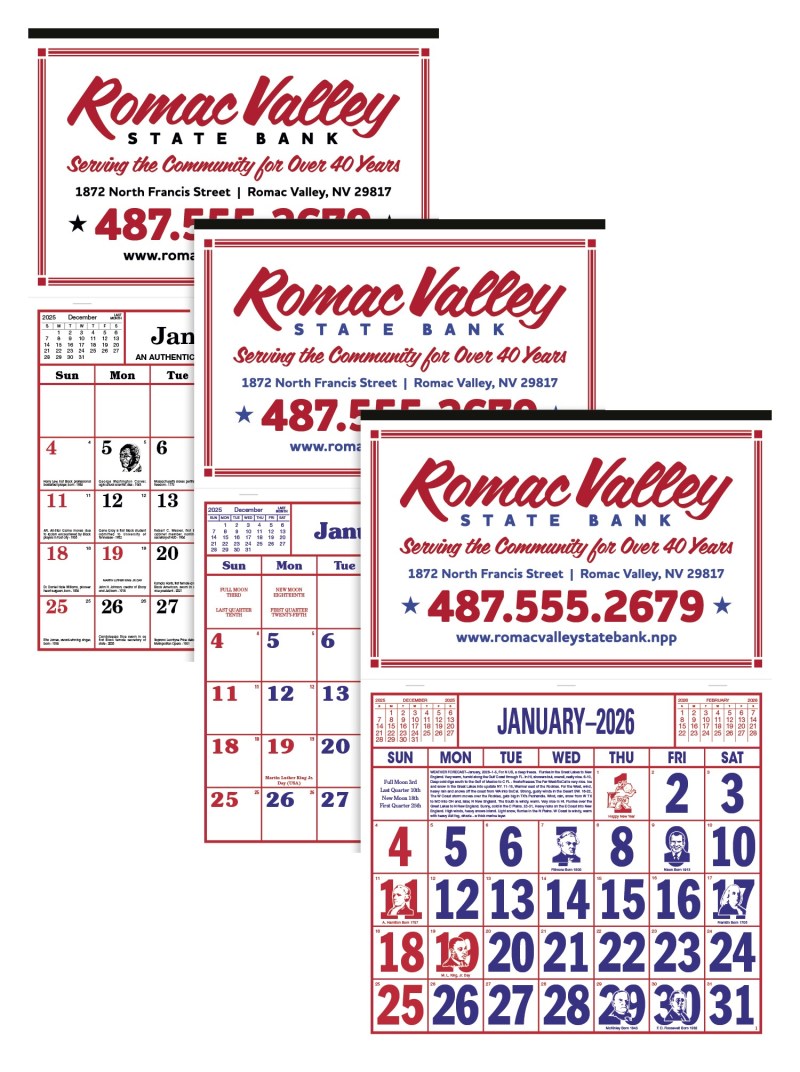Skinner & Kennedy™ Apron Style Calendar 2 Skinner & Kennedy™ Apron Style Calendar 2