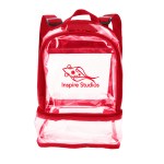 Good Value™ Clear Recycled TPU Dual Mini Backpack - 16274_red_front_1c.jpg Good Value™ Clear Recycled TPU Dual Mini Backpack - 16274_red_front_1c.jpg