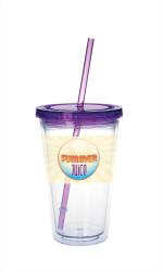 Good Value™ Clear Tumbler with Colored Lid - 18 oz. 2 Good Value™ Clear Tumbler with Colored Lid - 18 oz. 2
