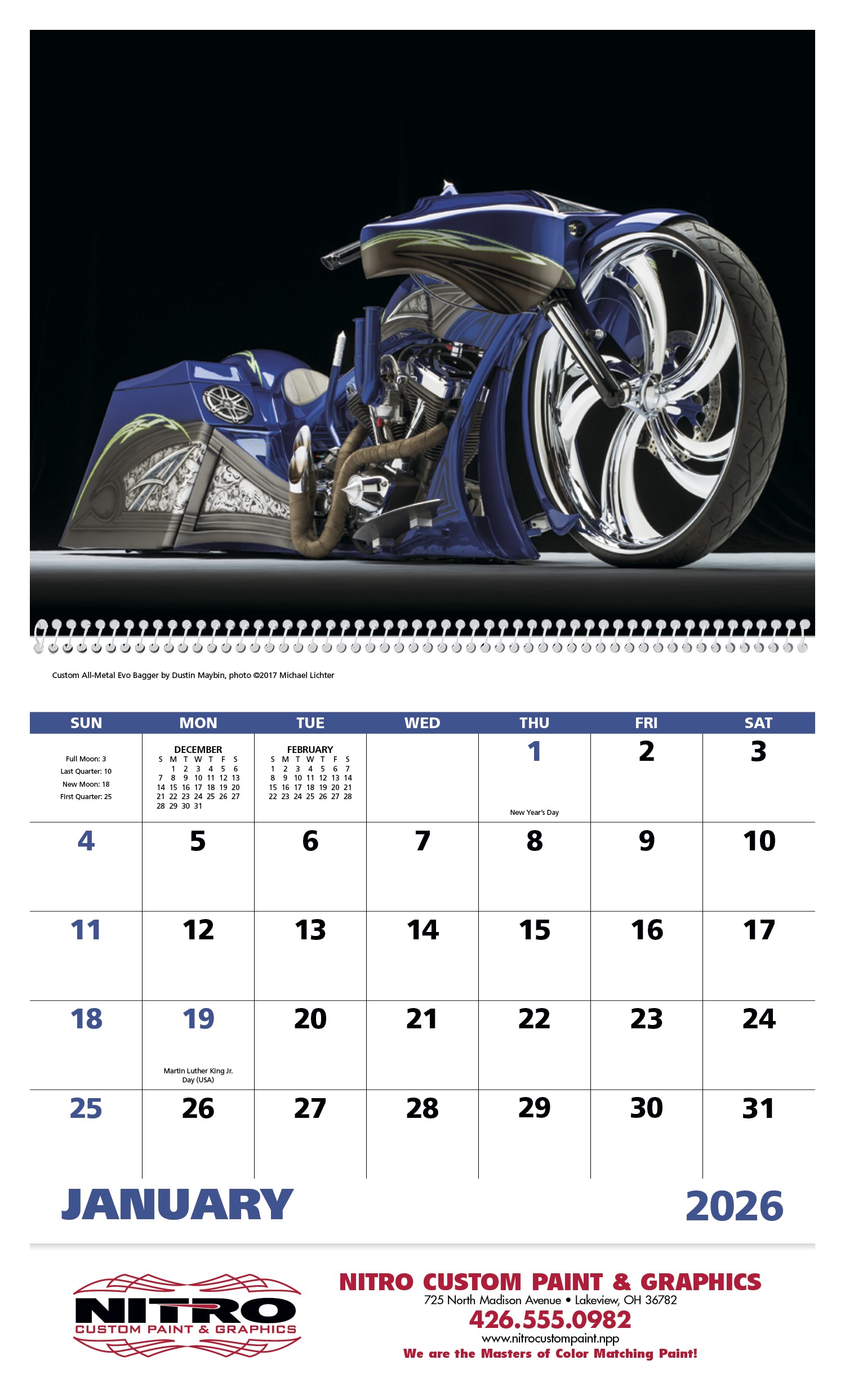 Good Value™ Motorcycles - Spiral Calendar 2