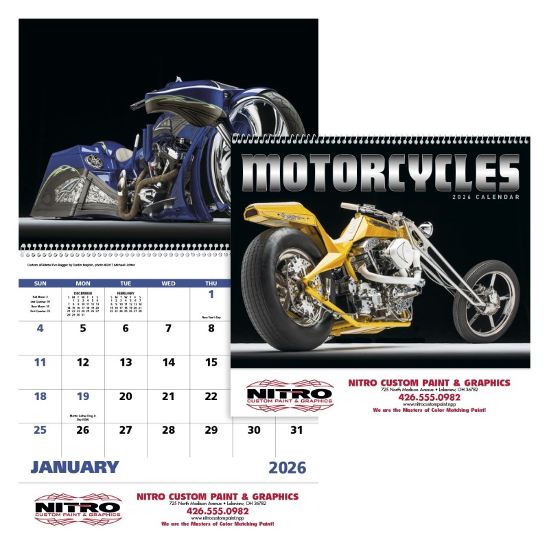 Good Value™ Motorcycles - Spiral Calendar 2 Good Value™ Motorcycles - Spiral Calendar 2