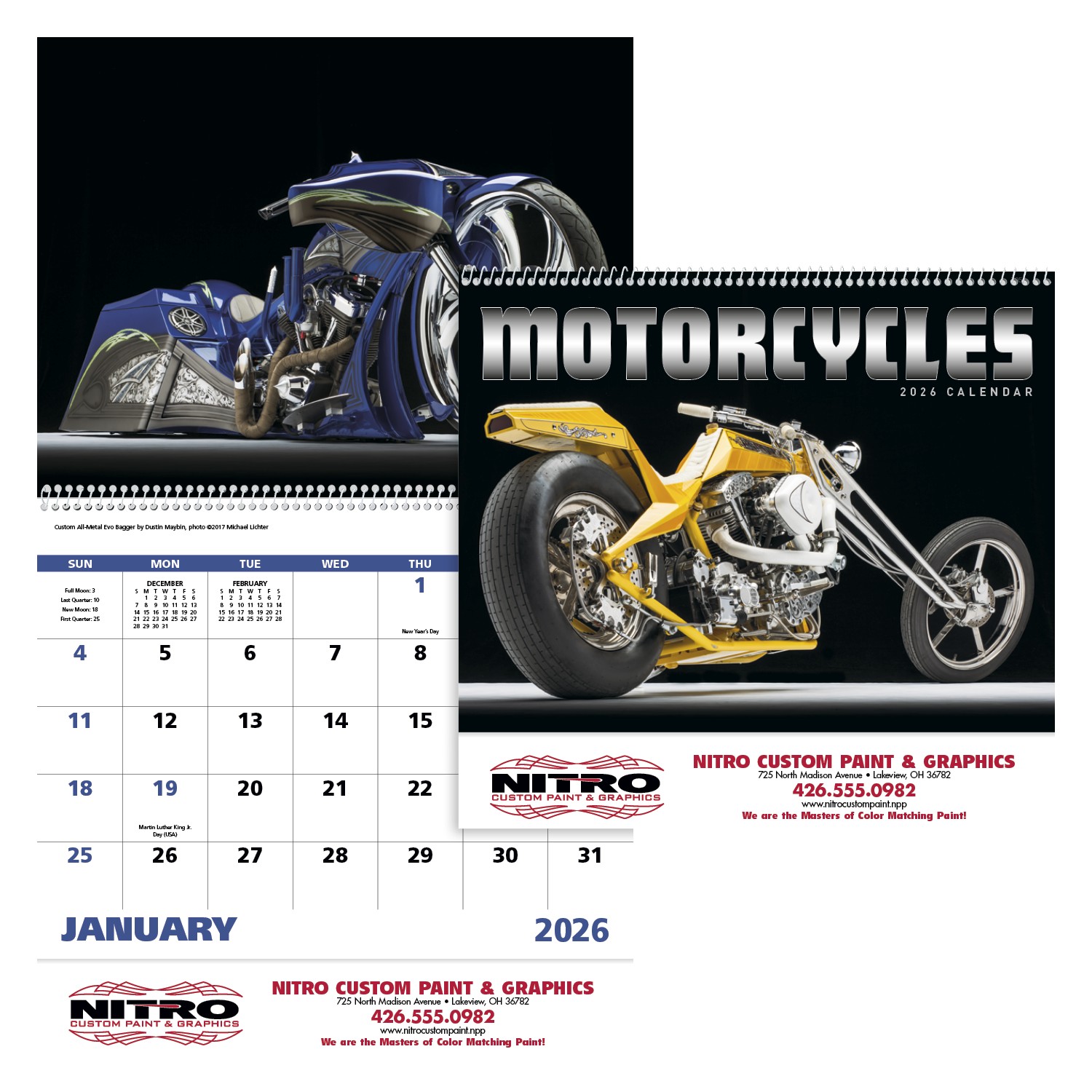 Good Value™ Motorcycles - Spiral Calendar 2