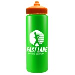 Garyline® Quart Sport Bottle with Valve Lid - 32 oz. - WB32V_neongreen_bottle_orange_lid_1c.png Garyline® Quart Sport Bottle with Valve Lid - 32 oz. - WB32V_neongreen_bottle_orange_lid_1c.png