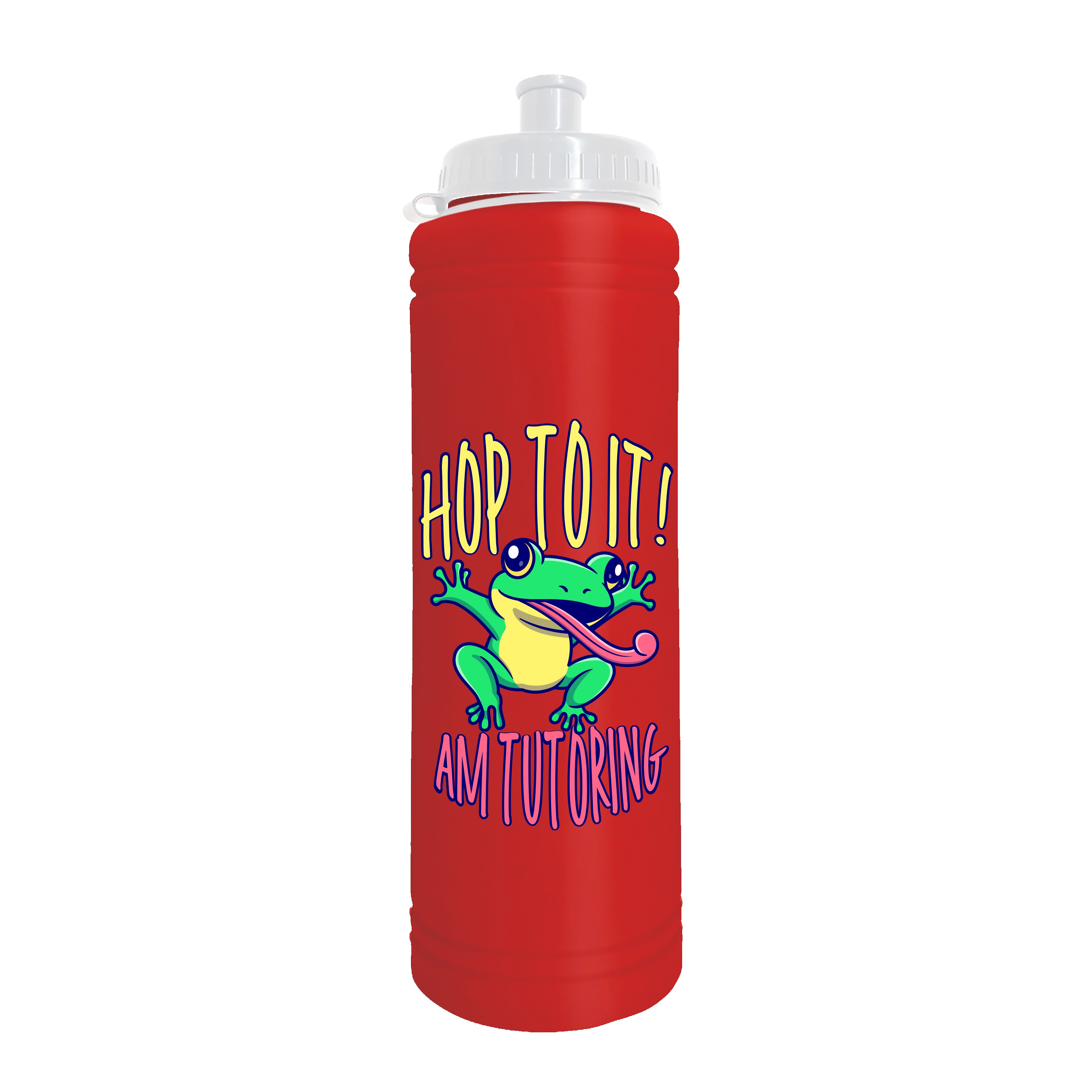 Garyline® Slim Line Bottle with Tethered Push-Pull Lid - 25 oz. 2