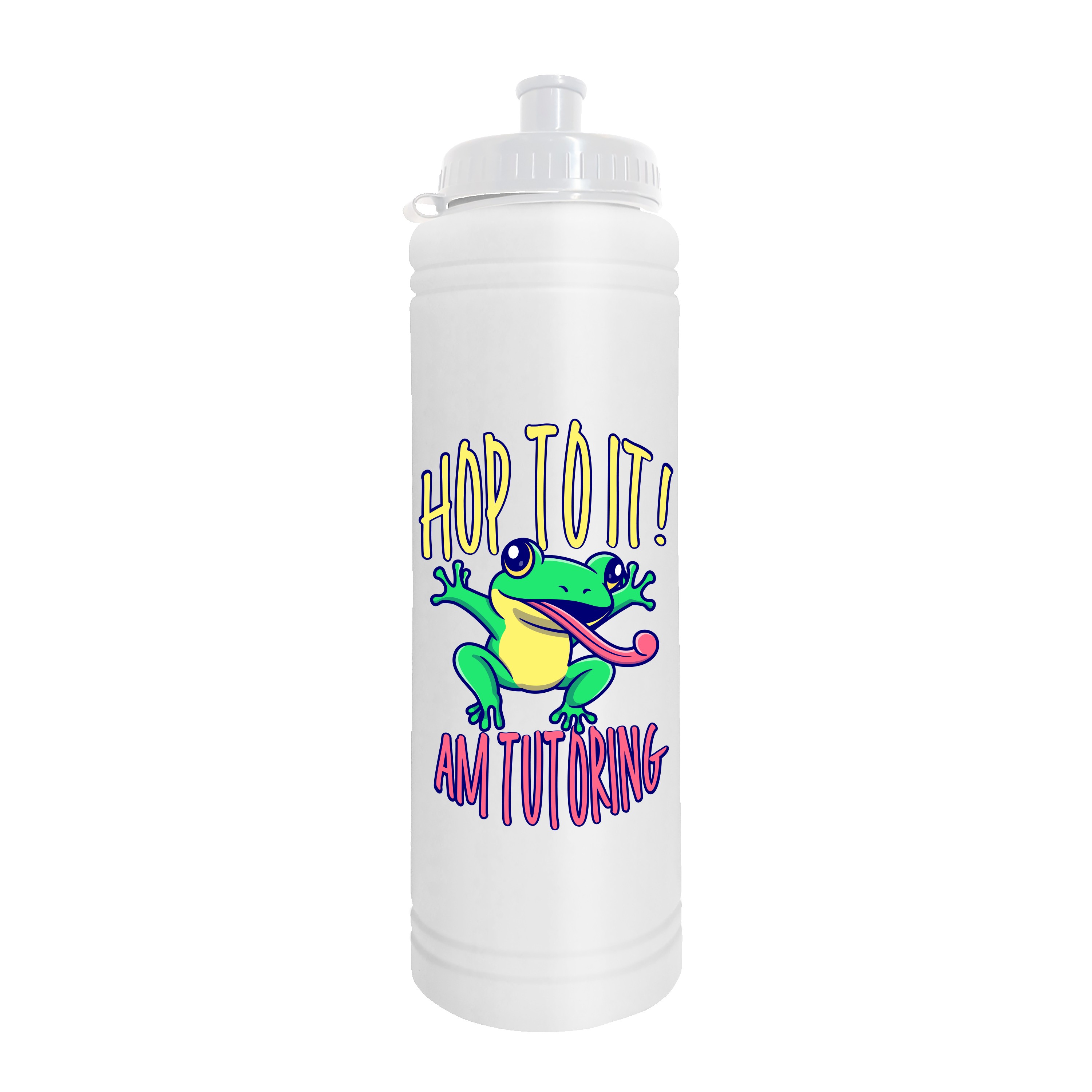 Garyline® Slim Line Bottle with Tethered Push-Pull Lid - 25 oz. 2