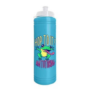 Garyline® Slim Line Bottle with Tethered Push-Pull Lid - 25 oz. 2 Garyline® Slim Line Bottle with Tethered Push-Pull Lid - 25 oz. 2
