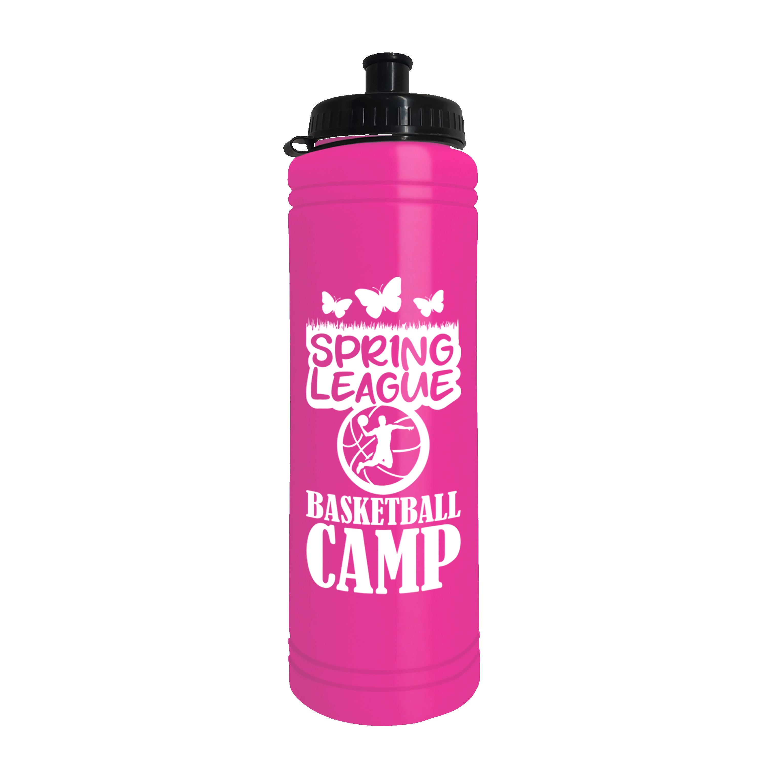 Garyline® Slim Line Bottle with Tethered Push-Pull Lid - 25 oz. 2