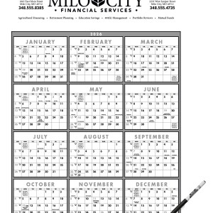 Triumph® Calendars Black & White Span-A-Year Laminated w/Marker Calendar 2 Triumph® Calendars Black & White Span-A-Year Laminated w/Marker Calendar 2