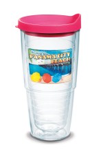 Tervis® Classic Tumbler Enhanced Embroidered Emblem - 24 oz. - 1001839NH fuchsia enhanced emblem image Tervis® Classic Tumbler Enhanced Embroidered Emblem - 24 oz. - 1001839NH fuchsia enhanced emblem image
