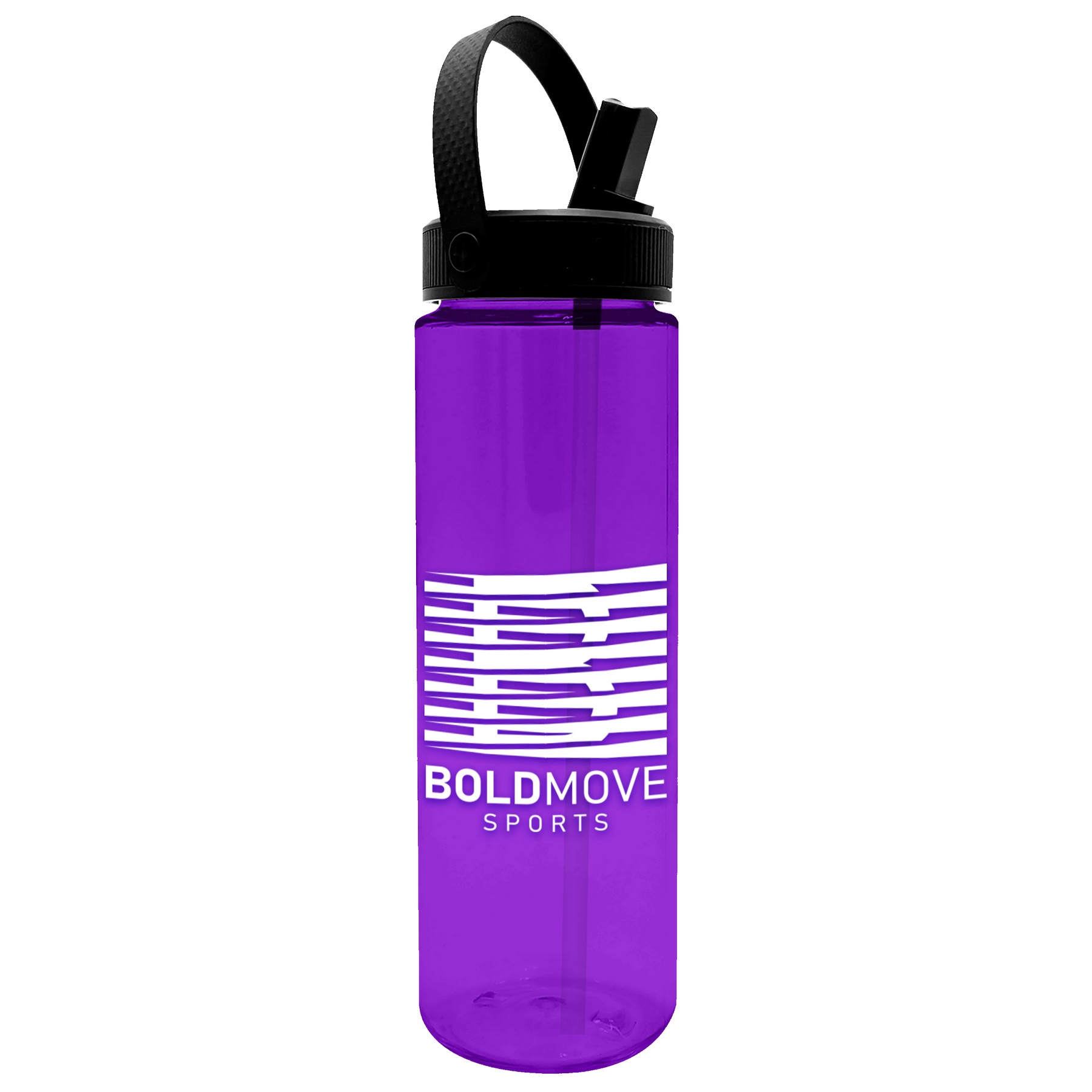 Garyline® Freedom Tritan® Bottle with Flip-Straw, Swivel-Handle Lid - 28 oz. 2