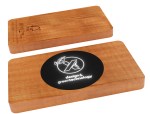 SCX Innovative Design™ Bamboo Wireless Power Bank 10,000 mAh - 32511 front/back image SCX Innovative Design™ Bamboo Wireless Power Bank 10,000 mAh - 32511 front/back image