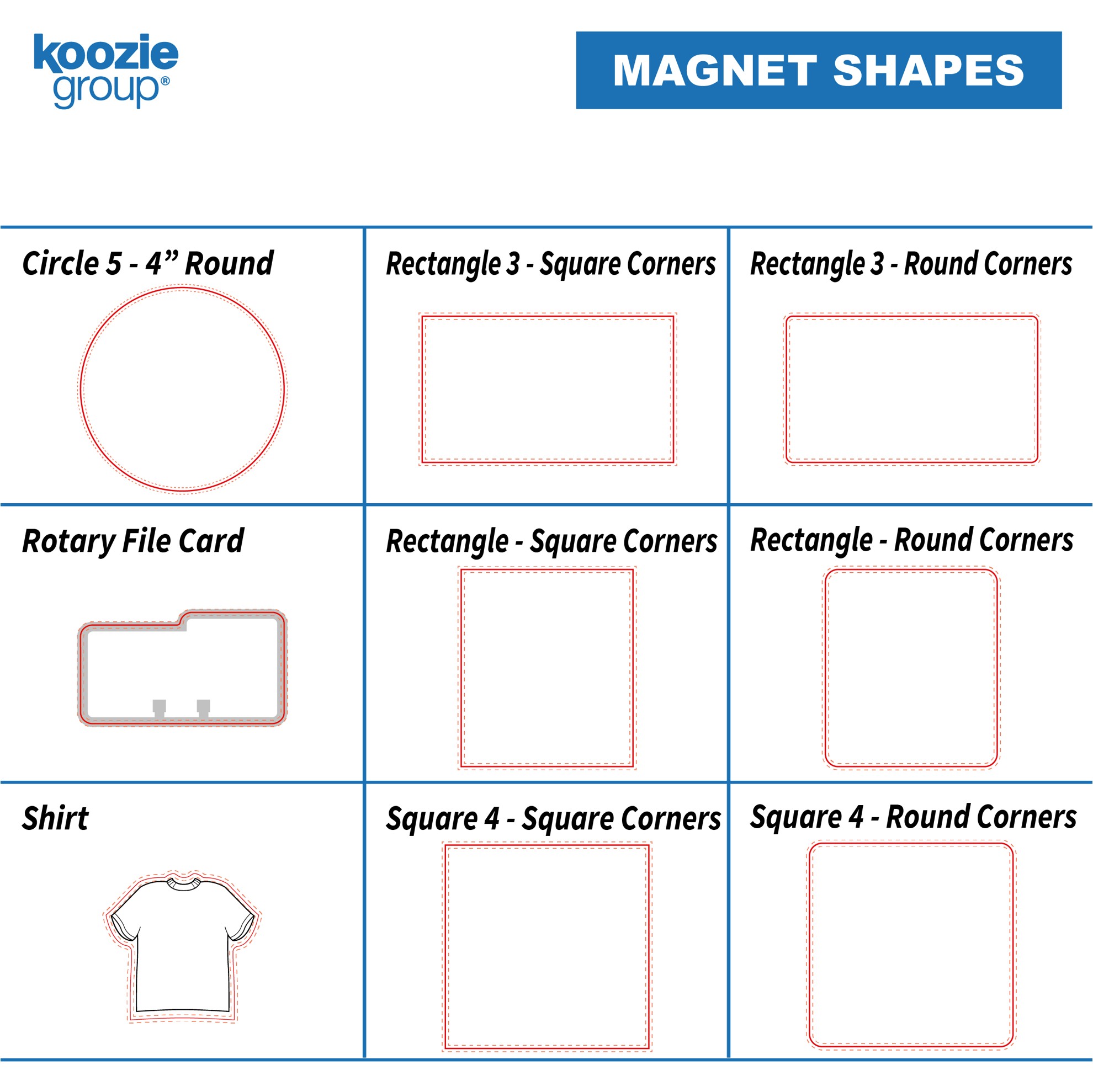 Good Value™ 30 Mil Large Stock Shape Magnet 2