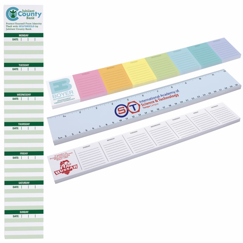 Souvenir® Sticky Note™ 12" X 2" Pad, 25 sheet 2 Souvenir® Sticky Note™ 12" X 2" Pad, 25 sheet 2
