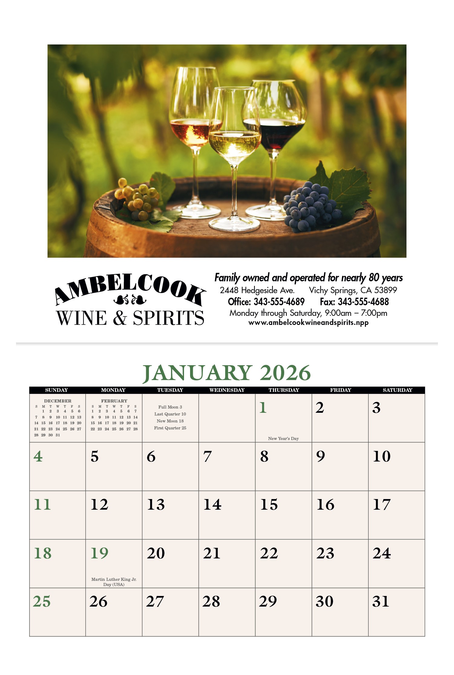 Triumph® Calendars Home Recipe Calendar 2