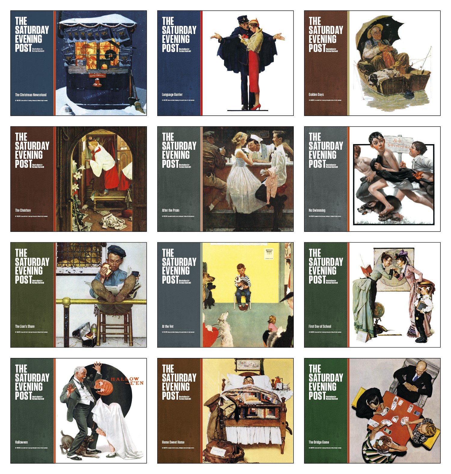 Good Value™ The Saturday Evening Post Illustrations by Norman Rockwell ? Stapled Calendar 2