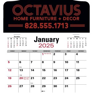 Triumph® Calendars Press-N-Stick Jumbo Header with 3-Month Calendar 2 Triumph® Calendars Press-N-Stick Jumbo Header with 3-Month Calendar 2