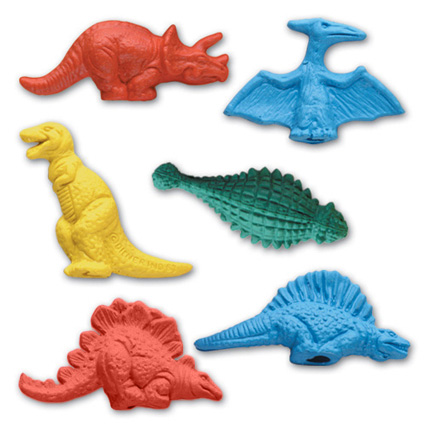 Pencil-Top Eraser Dinosaur Collection 2 Pencil-Top Eraser Dinosaur Collection 2