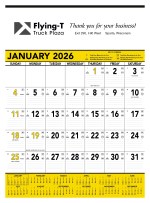 Triumph® Calendars Yellow & Black Contractor Memo Calendar 2 Triumph® Calendars Yellow & Black Contractor Memo Calendar 2