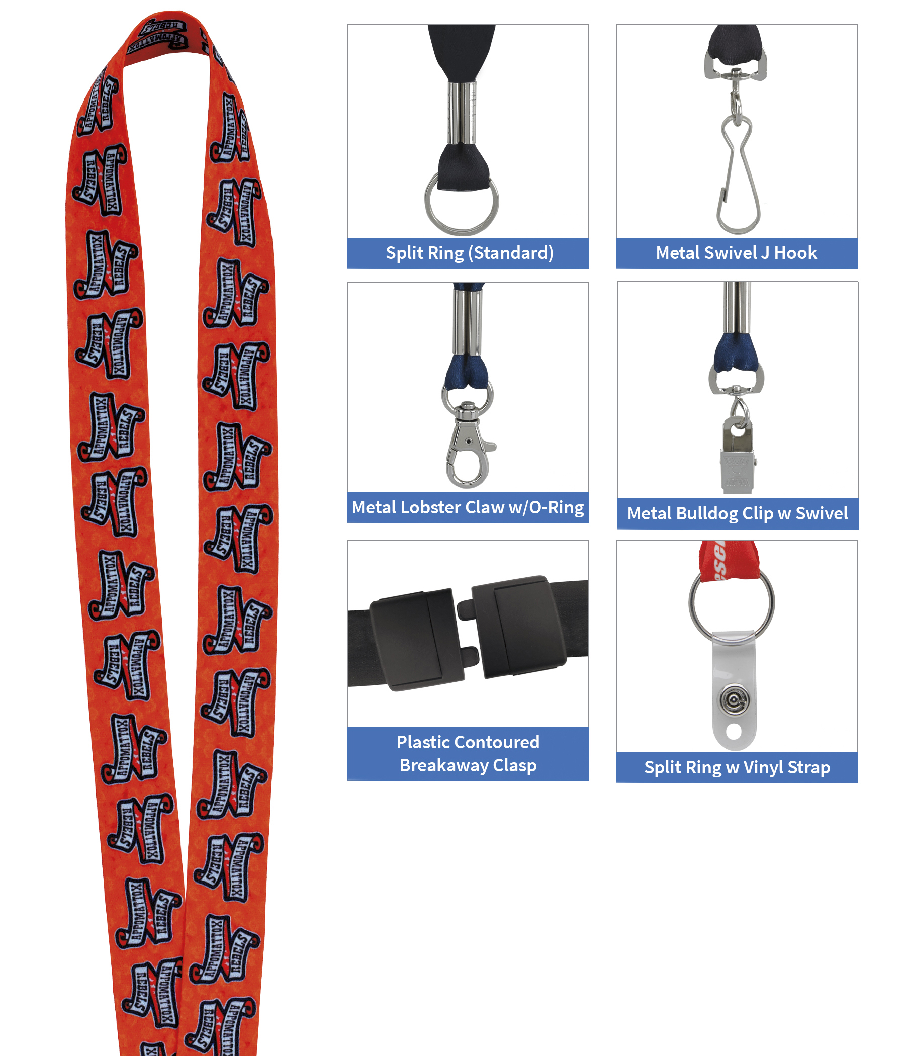 Good Value™ 1" Fine-Print Lanyard 2