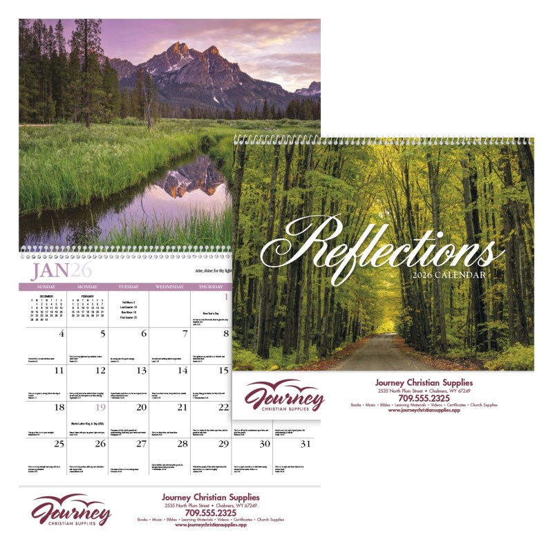 HotLine® Products Reflections (Non-Denominational) Appointment Calendar - Spiral 2 HotLine® Products Reflections (Non-Denominational) Appointment Calendar - Spiral 2