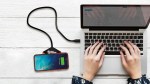 SCX Innovative Design™ Bamboo 10W Hexa Wireless Charger - 32493 lifestyle image SCX Innovative Design™ Bamboo 10W Hexa Wireless Charger - 32493 lifestyle image