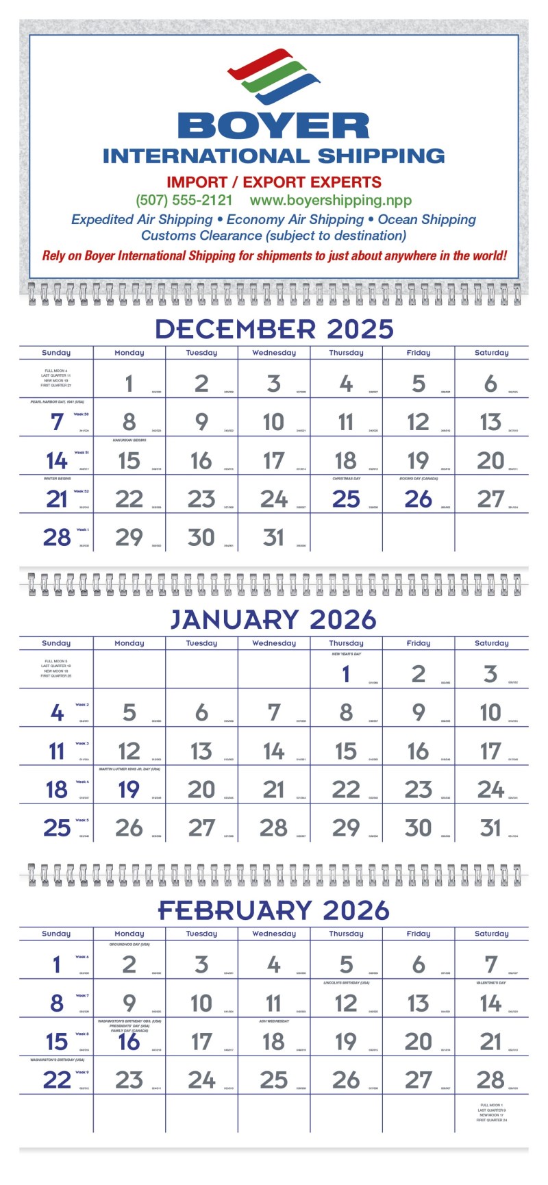 Triumph® Calendars Blue & Grey Commercial Planner 2 Triumph® Calendars Blue & Grey Commercial Planner 2