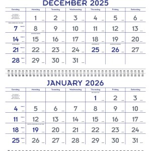 Triumph® Calendars Blue & Grey Commercial Planner 2 Triumph® Calendars Blue & Grey Commercial Planner 2