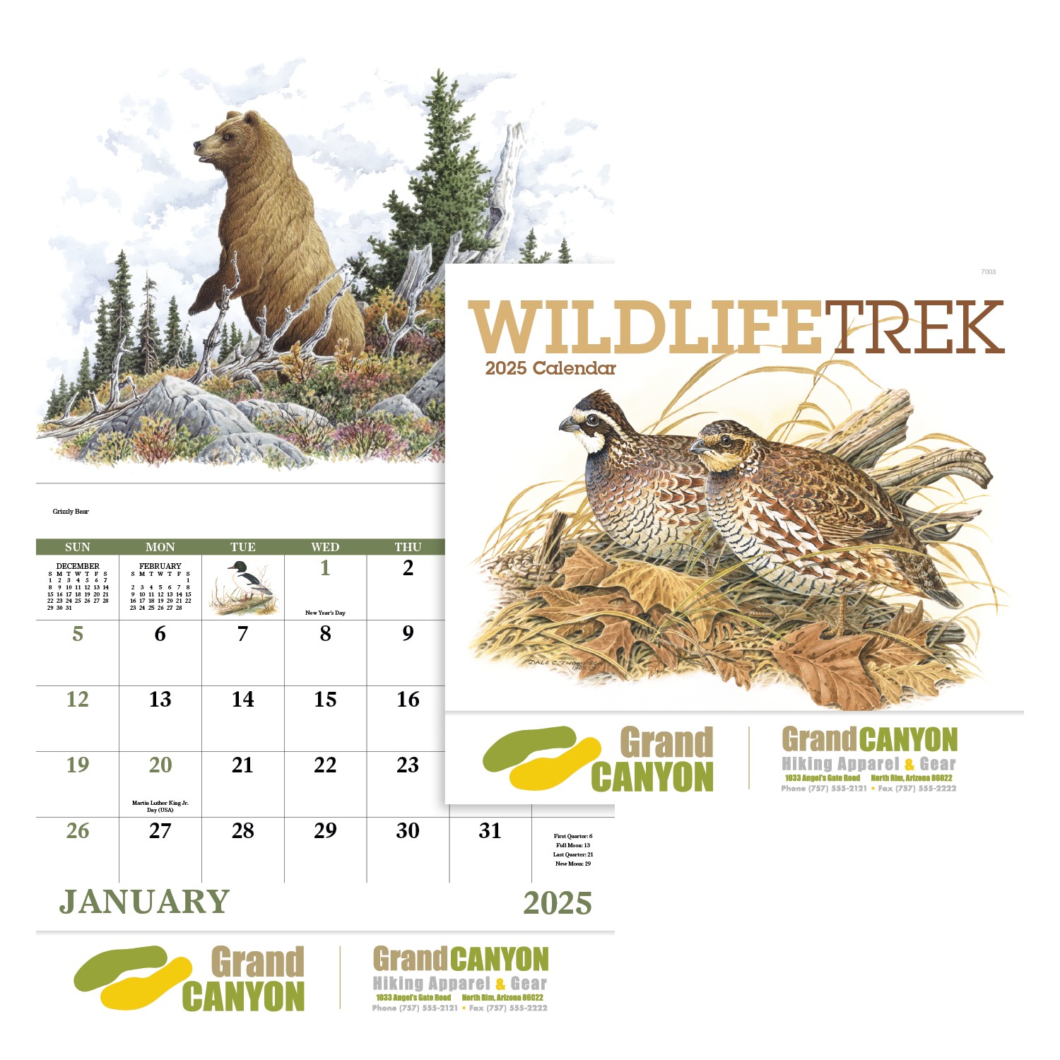 Good Value™ Wildlife Trek - Stapled Calendar 2